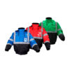 NON- ANSI MULTI COLOR WATERPROOF BOMBER JACKET WITH BLACK BOTTOM