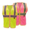 TWO TONE LADY ZIP VEST
