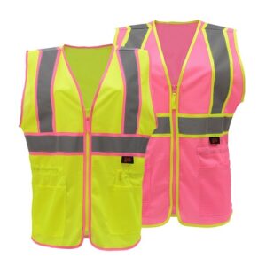 TWO TONE LADY ZIP VEST